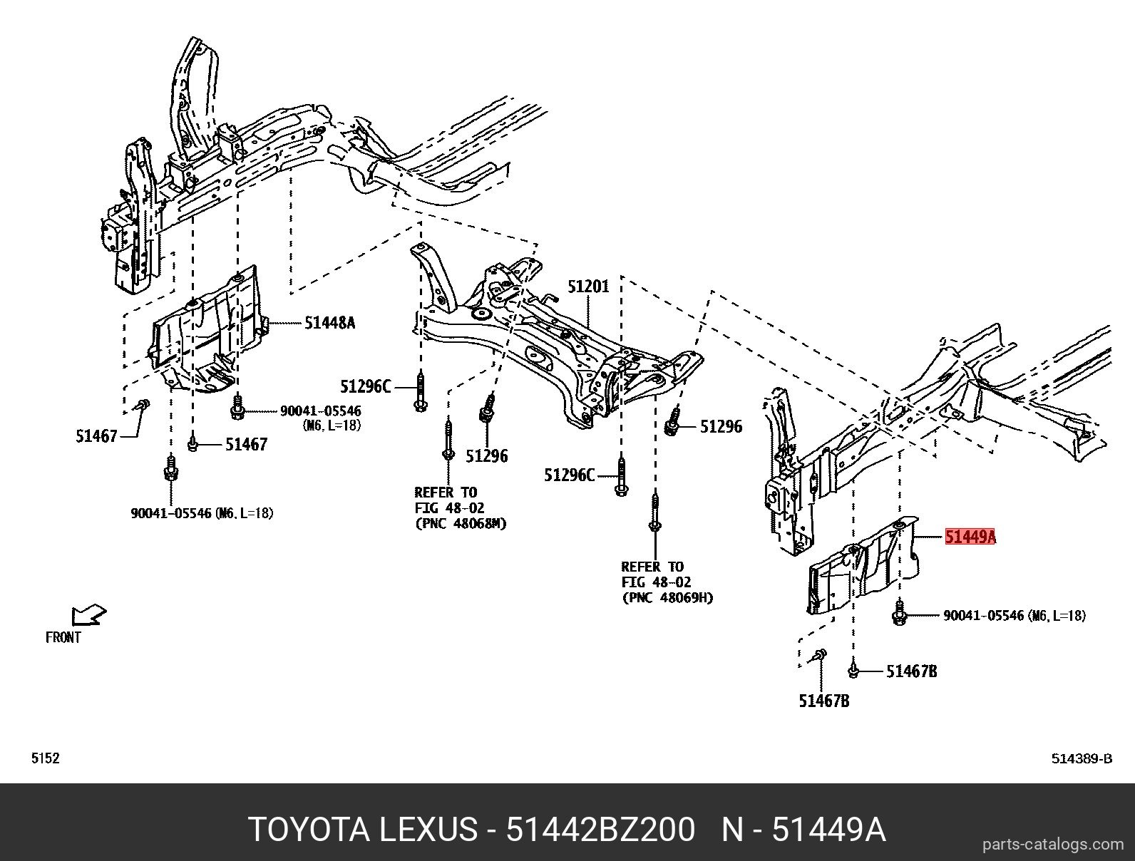 51442-BZ200 TOYOTA LEXUS COVER ENGINE UNDER